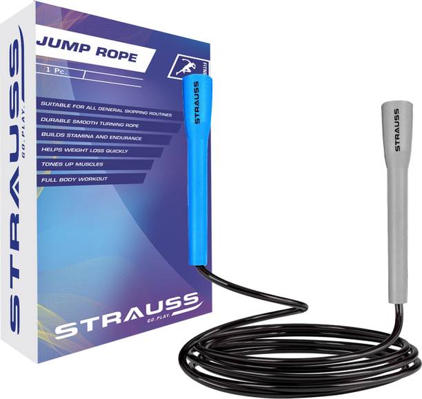 Strauss Adjustable Skipping Rope | Jumping Rope for Kids, Men & Women स्किपिंग रोप