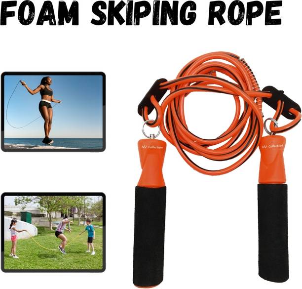 NV COLLECTION Form-Fitting Skipping Rope with Ergonomic Foam Padding Freestyle Skipping Rope