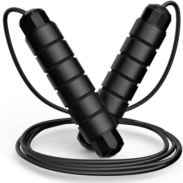 FirstFit Screw-Free Design Skipping Rope Fitness PVC Jump Rope (3 Mtr) Freestyle Skipping Rope