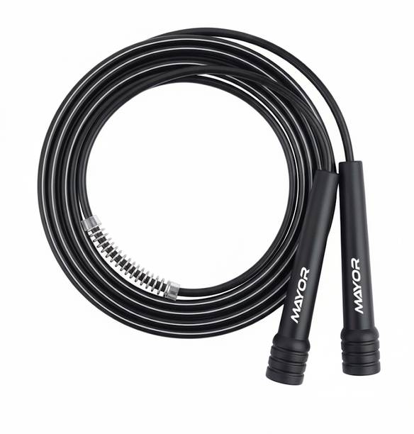 MAYOR Fitness Adjustable Skipping Rope Tangle Free Jumping Rope For Men Women & Kids स्किपिंग रोप