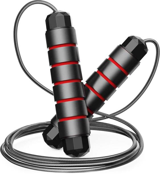 BoldFire Screw-Free Design Skipping Rope Fitness PVC Jump Rope Ball Bearing Skipping Rope