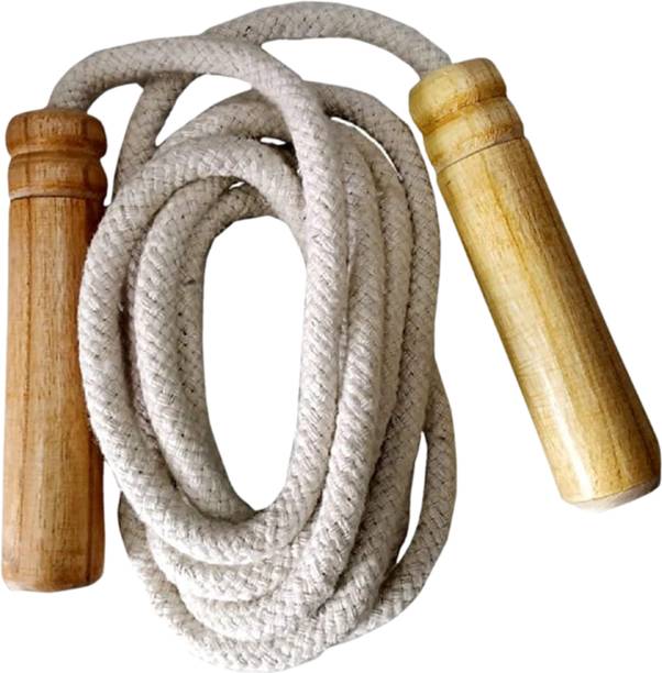 ULTIMATE GOAL Sports Skipping Rope With Wood Handle Freestyle Skipping Rope