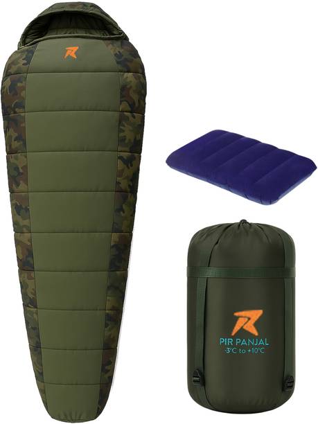 Rocksport Pir Panjal +3°C to +10°C Mummy Sleeping Bag for Adult with Air Pillow Camping Sleeping Bag
