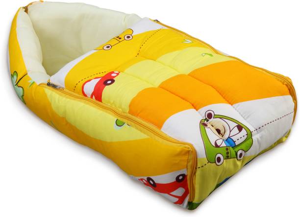LuvLap 3 in 1 Baby Sleeping Bag & Carry Nest, Cotton Bed Cum Infant Portable Bassinet Sleeping Bag