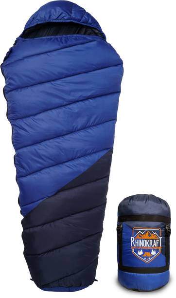 RHINOKraft Adventure SPORTS Sleeping Bag for Camping and Hiking Temp 0c to 10c Weight 1900 gm Sleeping Bag