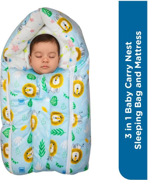 MeeMee Baby Cozy Carry Nest Bag (Baby Sleeping Bag) (Blue) Sleeping Bag