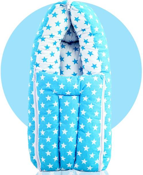 MINIKIDZ Big Star zipper 3 in 1Baby's Cotton Bed CumCarryBed 0-3 Month sleeping bag Sleeping Bag