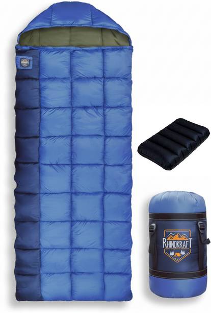RHINOKraft -10 Degree Envelope Shape Sleeping Bag 6 Ft | 2.5 Kg Sleeping Bag