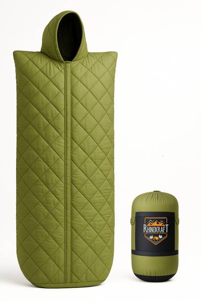 RHINOKraft Beast Quilted Mummy | Fixed Fur Insulation for Winter | 5–20 °C Comfort | 1.6 kg Sleeping Bag