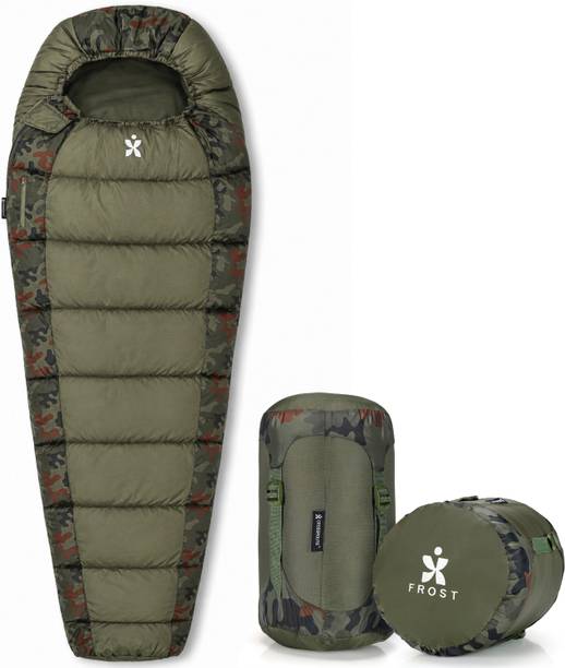 Crossroute Frost (-7°C to 0°C) All Season Mummy Shape with Detachable Polar Suede Fleece Sleeping Bag