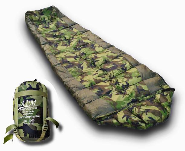 Aim Emporium 15°C to 25°C Indoor & Outdoor Light Weight Adult Army Sleeping Bag