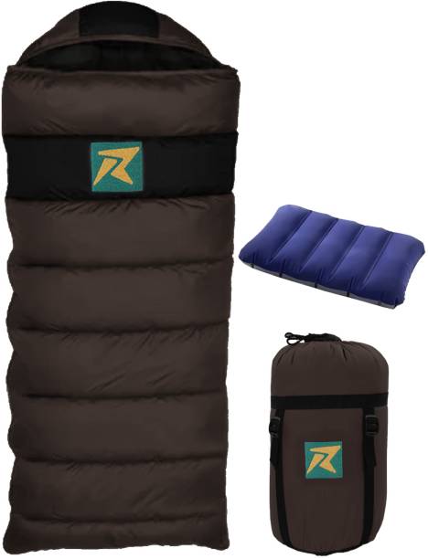 Rocksport Karakoram Rectangular -5°C Sleep Bag Camping Hiking For Adults, Free Air Pillow Sleeping Bag