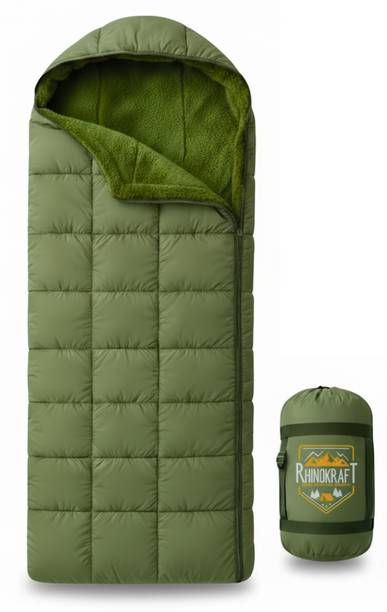 RHINOKraft Minus 10 Degree Rectangular Detachable Fur Sleeping Bag