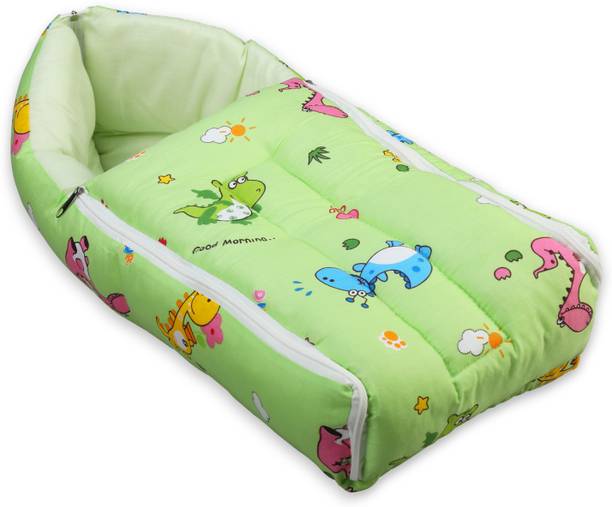 LuvLap 3 in 1 Baby Sleeping Bag & Carry Nest, Cotton Bed Cum Infant Portable Bassinet Sleeping Bag