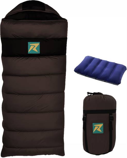 Rocksport Karakoram Rectangular -5°C Sleep Bag Camping Hiking For Adults, Free Air Pillow Sleeping Bag