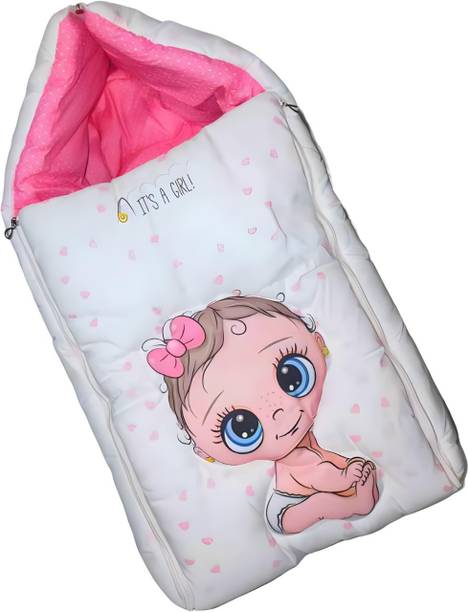 EnterprisesStor 3 in 1 Baby Bed, Baby Bedding for New Born & Carry Nest, Cotton Sleeping Bag
