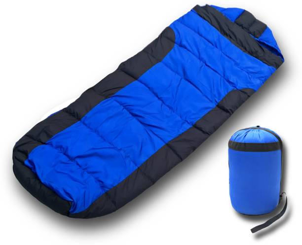 Aim Emporium 15°C to 25°C Sleeping Bag For Camping and Traveling (Blue,1kg) Mummy Sleeping Bag