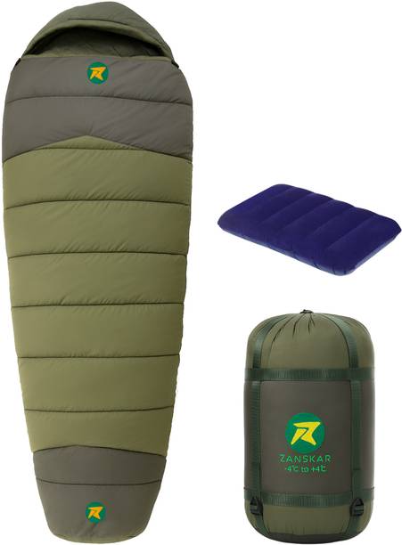 Rocksport Zanskar -4°C to +4°C Reversible Sleeping Bag for Adult with Air Pillow Camping Sleeping Bag