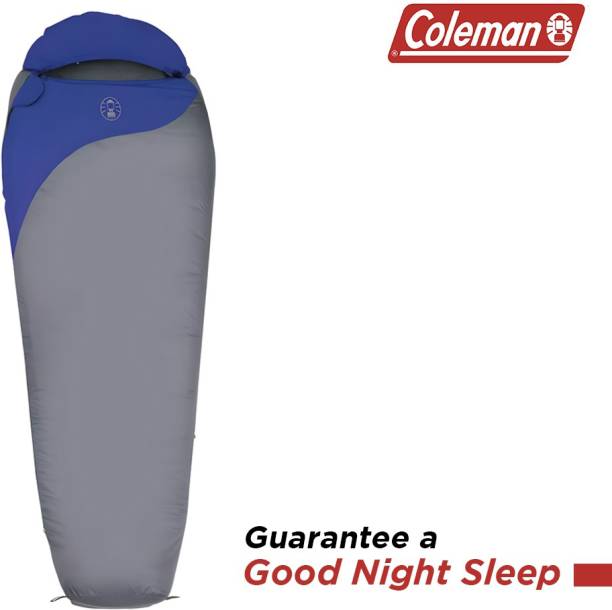 Coleman Pathfinder Sleeping Bag, Temp -18C to + 3C, 1.7 Kg (Blue, Grey)