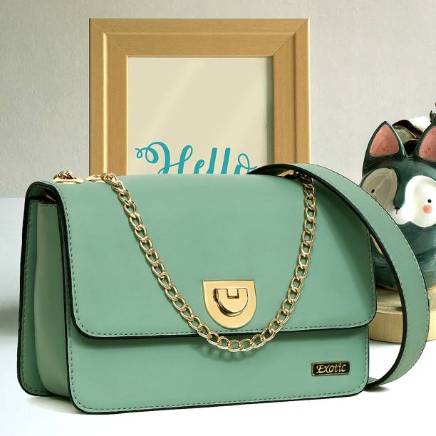 Exotic Green Sling Bag Mini boxy collections