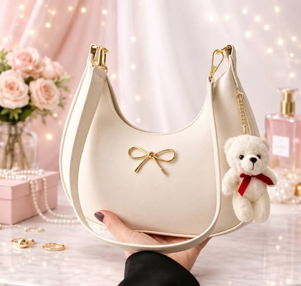 Solo Beige Sling Bag Women Shoulder Bag Sling bag for women fancy white ladies purse