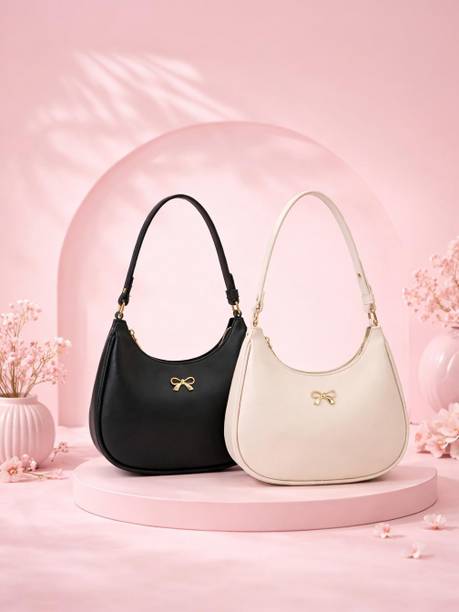 summa - Black, White Women Messenger Bag Combo Sling bag for women fancy white ladies purse