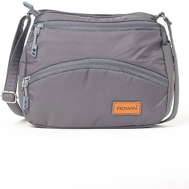 Grey Women Sling Bag Sling Bag For Women/Girls | Made With Durable Material | Zip Closure