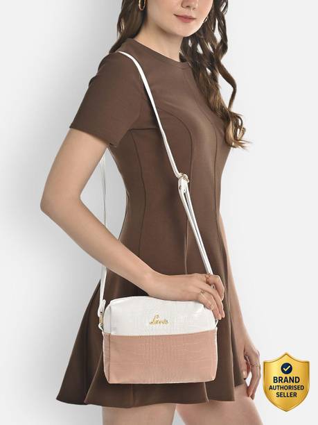 Pink Women Sling Bag Tina HZ Colorblock Sling Bag