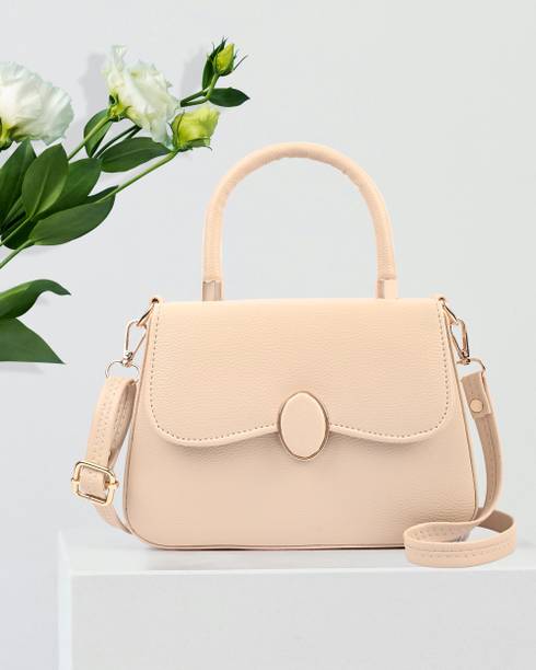 Beige Women Sling Bag Stylish Pu Leather Sling Bag for Women | Crossbody Handbag for Girls