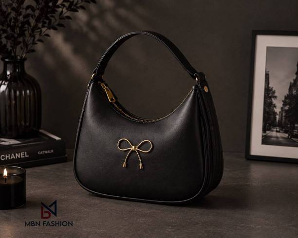 MBNFASHION HANDBAG-black-11 Bow Sling