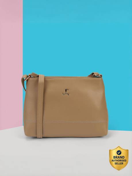 Beige Women Sling Bag 66-710