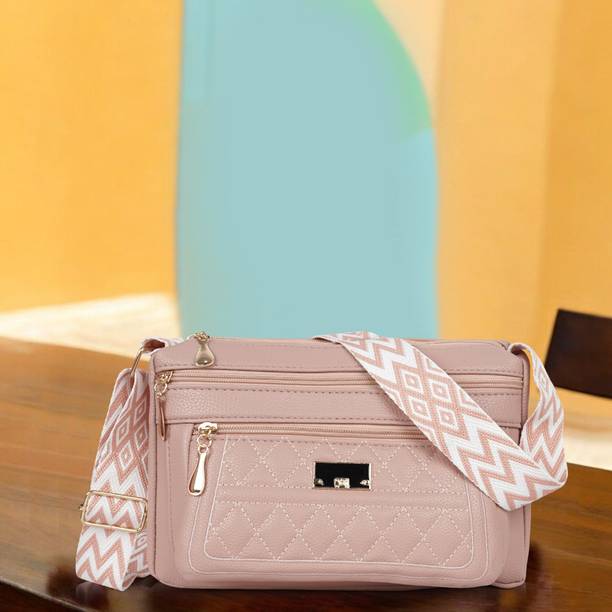 Beige Women Sling Bag LQ125