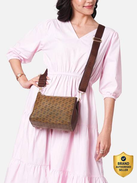 Khaki Women Sling Bag Mono LL Cherry HZ Slingbag