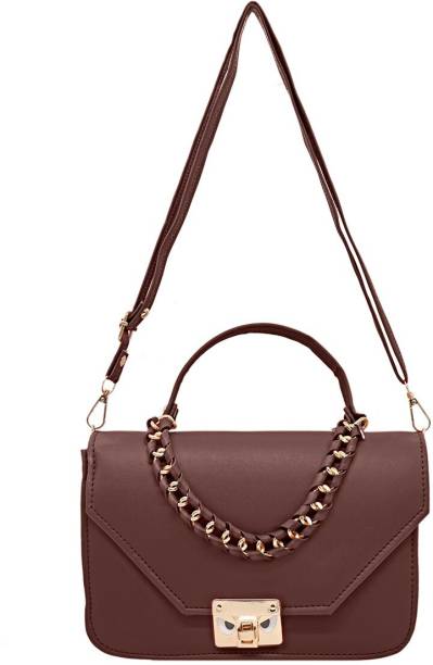 A -103 BROWN Sling Bag Price in India