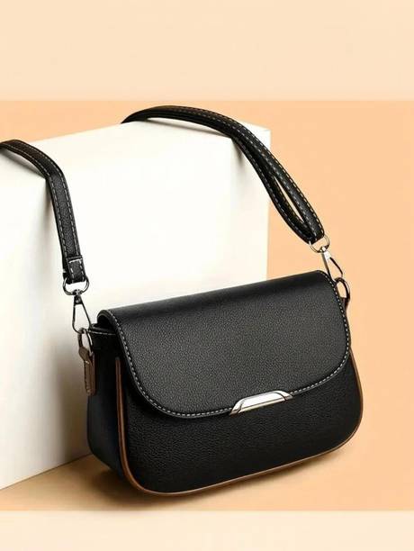 Orange Women Sling Bag Black Women Sling Bags