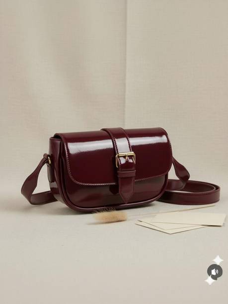 Maroon Women Sling Bag Trendy Designer korean sling bag for women ladies purse
