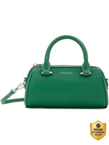 Green Women Sling Bag Crossbody Bag With Adjustable & Detachable Strap