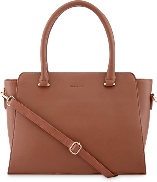 Tan Women Satchel Solid
