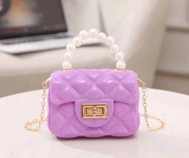 CARRY CARAT Purple Sling Bag Small jelly silicone sling bag