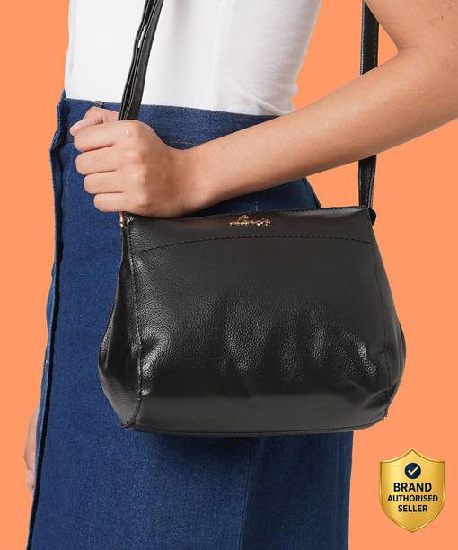 Black Women Sling Bag - Medium HGGE940019N3
