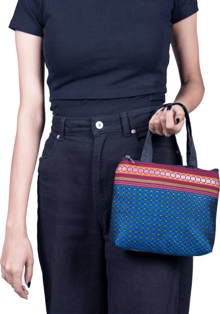 Blue Women Hand-held Bag Price in India