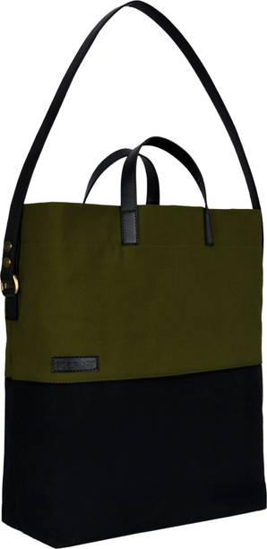 Green, Black Women Tote
