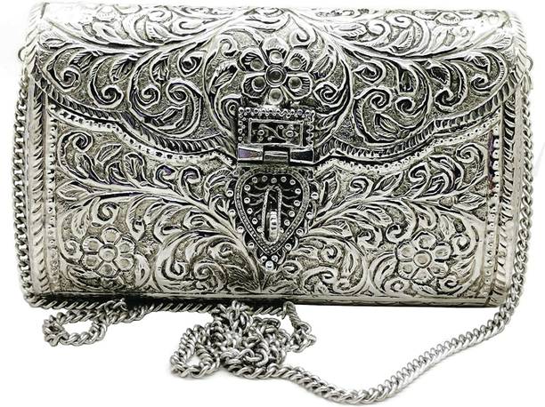 Silver Women Clutch