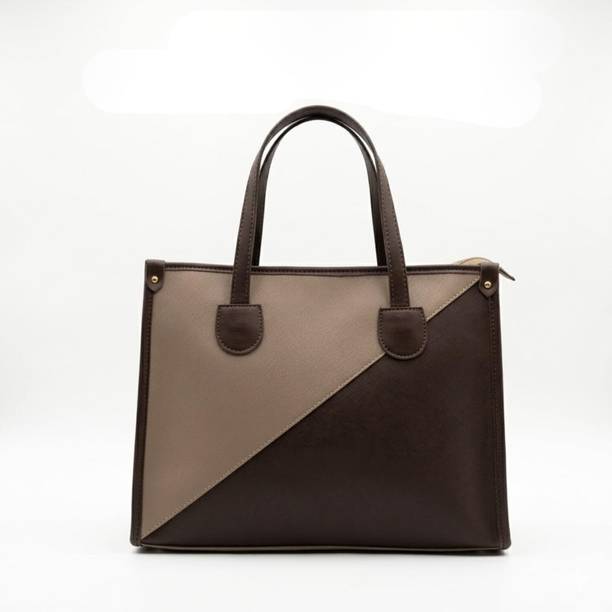 Women Beige, Brown Tote