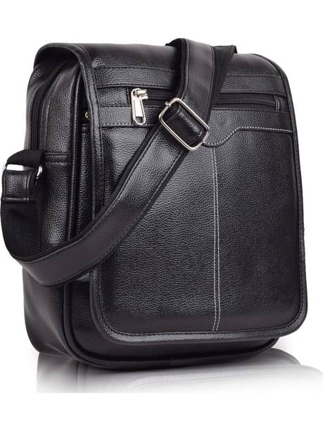 SAFARIGO Black Men Sling Bag Vegan Leather sling bag for men