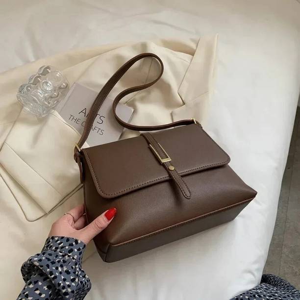 Brown Women Sling Bag 01 BLACK SILING