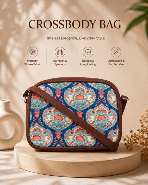 Multicolor Women Sling Bag Multicolor Women Sling Bag Gwalior Weaves Sling Bag