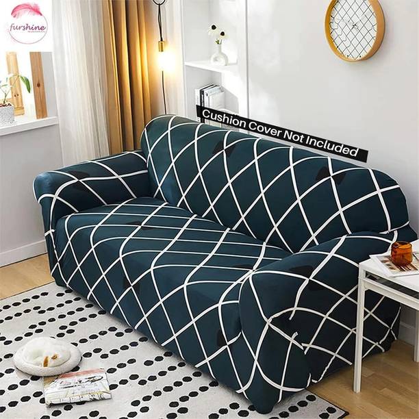 FurShine Polyester Checkered 3 Seater Sofa Cover