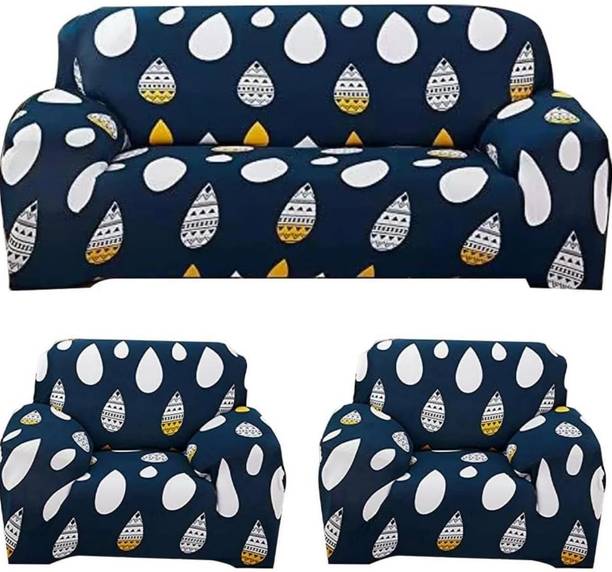 Shree shyam Polyester 3+1+1 Seater Sofa Abstract Cover
