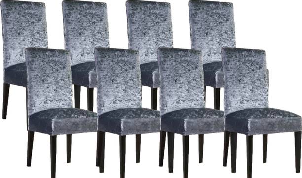 QUIRKYHUB Velvet Plain 1 Seater Chair Cover